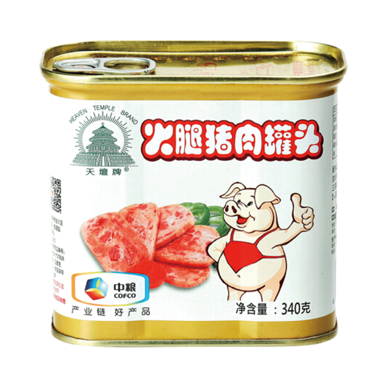 中糧天壇牌火腿豬肉罐頭組合340g*3